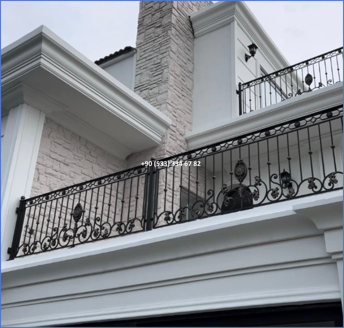 BALKON KORKULUK MODELLERİ-FERFORJE BALKON KORKULUK MODELLERİ-BALKON KORKULUK ÇEŞİTLERİ dek180
