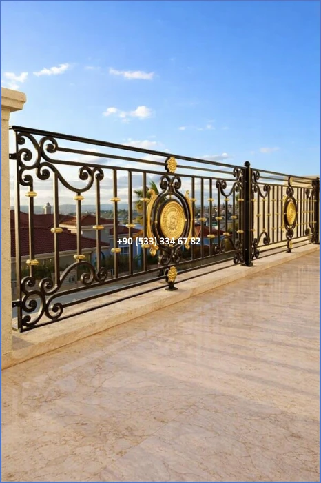 BALKON KORKULUK MODELLERİ-FERFORJE BALKON KORKULUK MODELLERİ-BALKON KORKULUK ÇEŞİTLERİ dek5