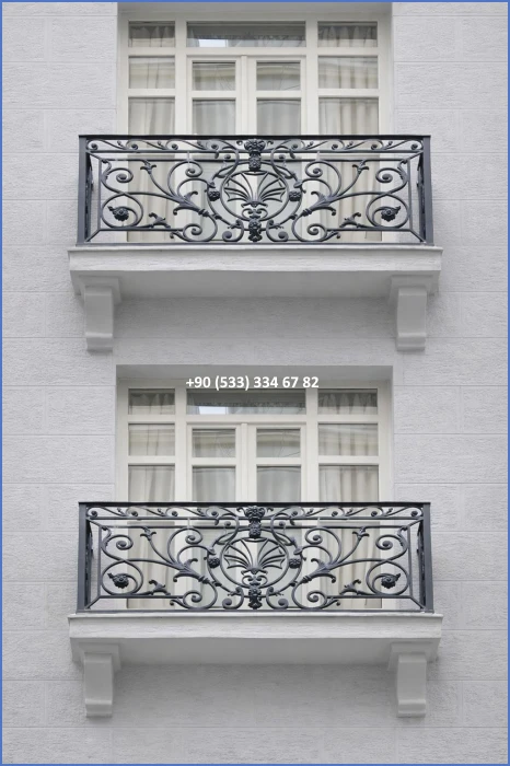 BALKON KORKULUK MODELLERİ-FERFORJE BALKON KORKULUK MODELLERİ-BALKON KORKULUK ÇEŞİTLERİ dek6