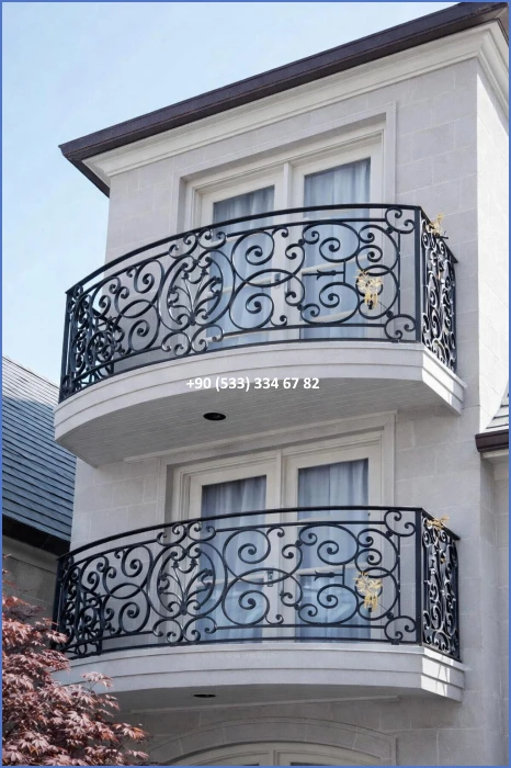 BALKON KORKULUK MODELLERİ-FERFORJE BALKON KORKULUK MODELLERİ-BALKON KORKULUK ÇEŞİTLERİ dek7