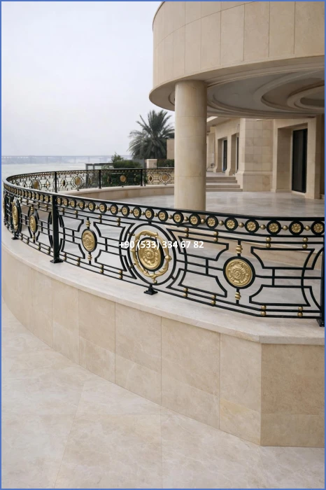 BALKON KORKULUK MODELLERİ-FERFORJE BALKON KORKULUK MODELLERİ-BALKON KORKULUK ÇEŞİTLERİ dek9