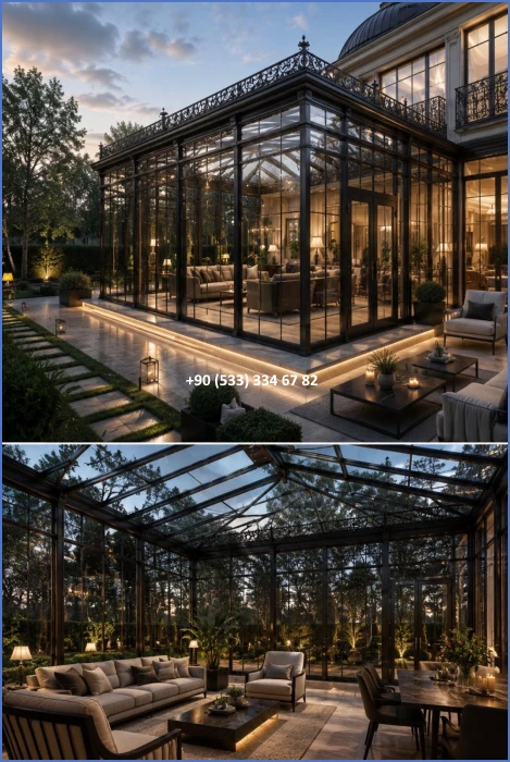 KIŞ BAHÇESİ-GAZEBO-FERFORJE KIŞ BAHÇESİ-KAMELYA-FERFORJE KAMELYA dek206