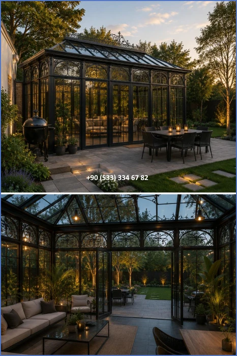 KIŞ BAHÇESİ-GAZEBO-FERFORJE KIŞ BAHÇESİ-KAMELYA-FERFORJE KAMELYA dek209