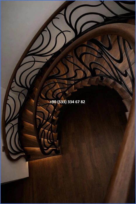 MERDİVEN KORKULUKLARI- MERDİVEN KORKULUK TASARIMI- FERFORJE MERDİVEN KORKULUK MODELLERİ dek52