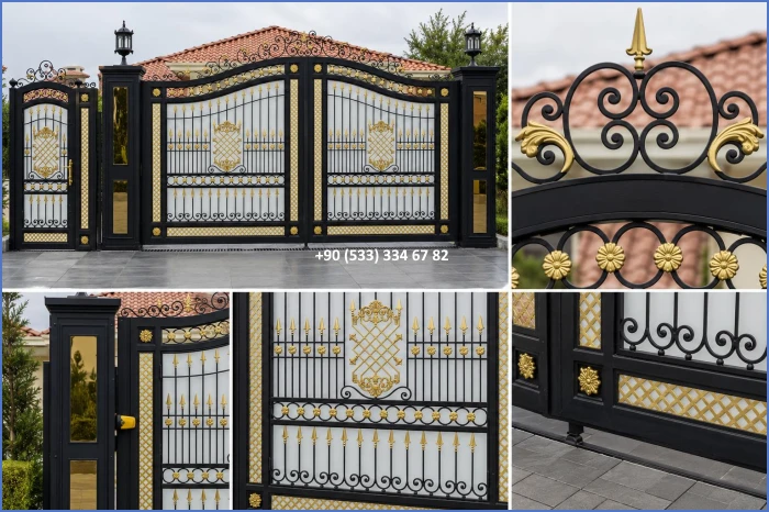 VİLLA KAPILARI-FERFORJE VİLLA KAPILAR-VİLLA GİRİŞ KAPILAR-BAHÇE KAPILARI-FERFORJE KAPILAR dek267