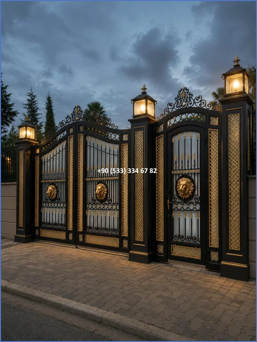 VİLLA KAPILARI-FERFORJE VİLLA KAPILAR-VİLLA GİRİŞ KAPILAR-BAHÇE KAPILARI-FERFORJE KAPILAR dek272