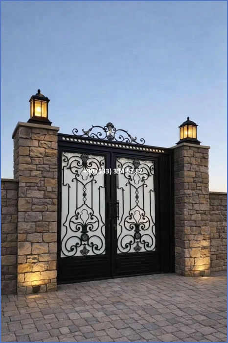 VİLLA KAPILARI-FERFORJE VİLLA KAPILAR-VİLLA GİRİŞ KAPILAR-BAHÇE KAPILARI-FERFORJE KAPILAR dek112